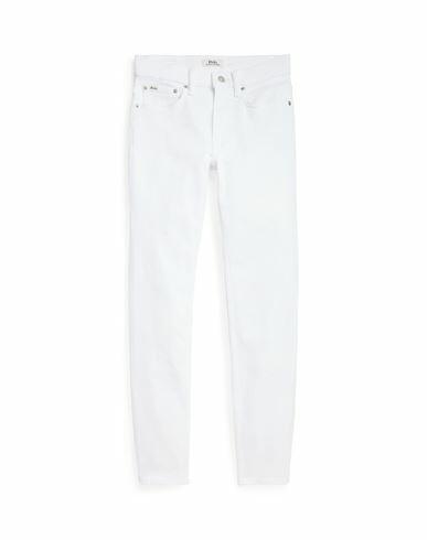 Polo Ralph Lauren Woman Jeans White Cotton, Polyester, Elastane Cover