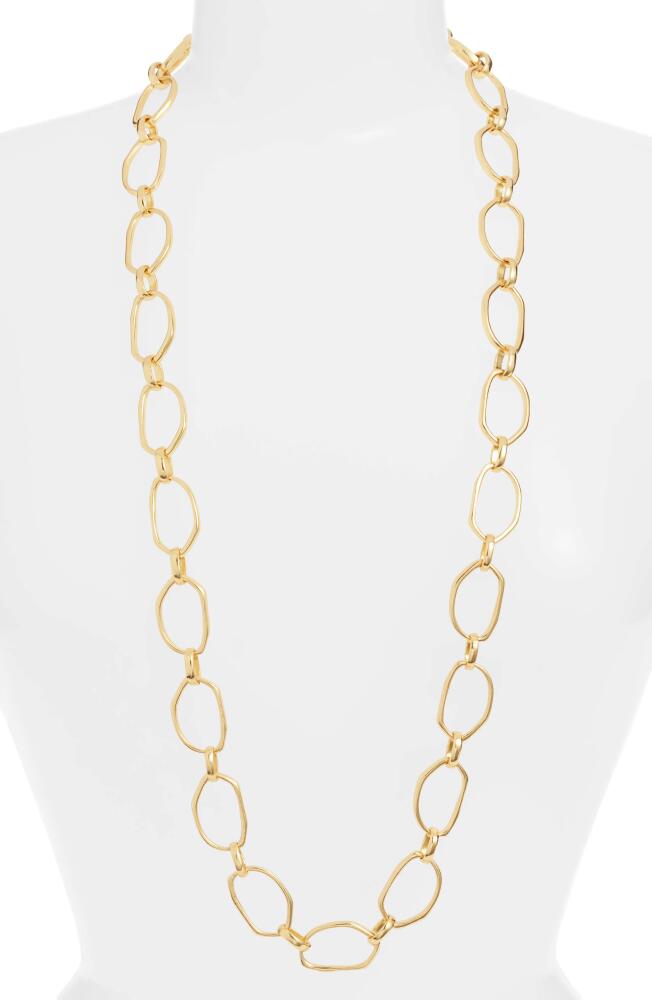 Karine Sultan Long Chain Necklace in Gold Cover