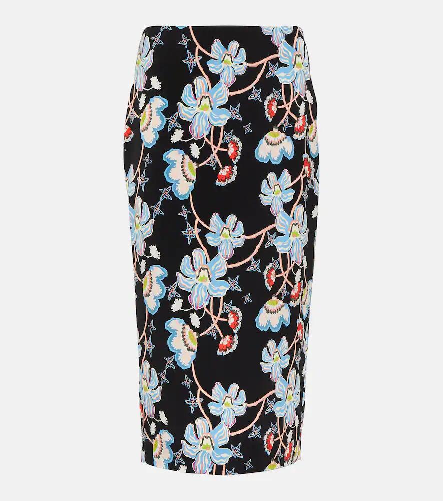 Diane von Furstenberg Kara floral cady pencil skirt Cover