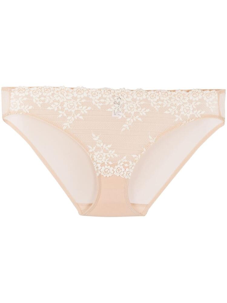 Wacoal floral embroidered briefs - Neutrals Cover