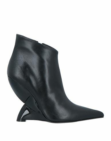 Eddy Daniele Woman Ankle boots Black Soft Leather Cover