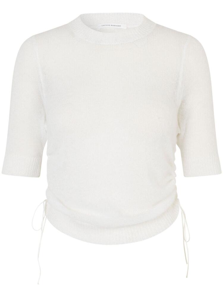 Cecilie Bahnsen Videl drawstring-fastening jumper - White Cover