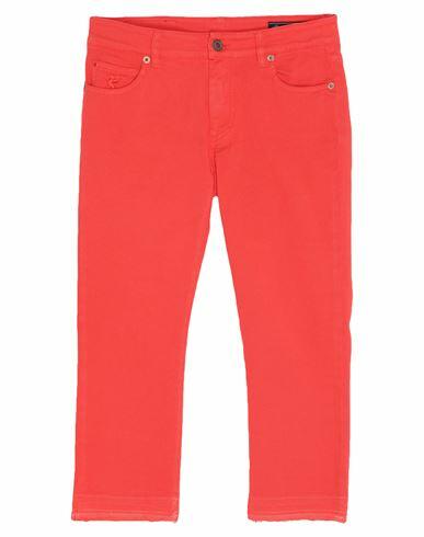 Avantgar Denim By European Culture Woman Pants Coral Cotton, Polyester, Elastane Cover