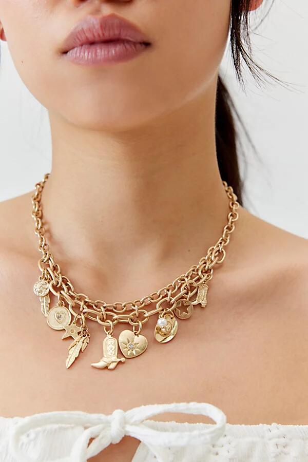 Western Charm Necklace in Gold Cover