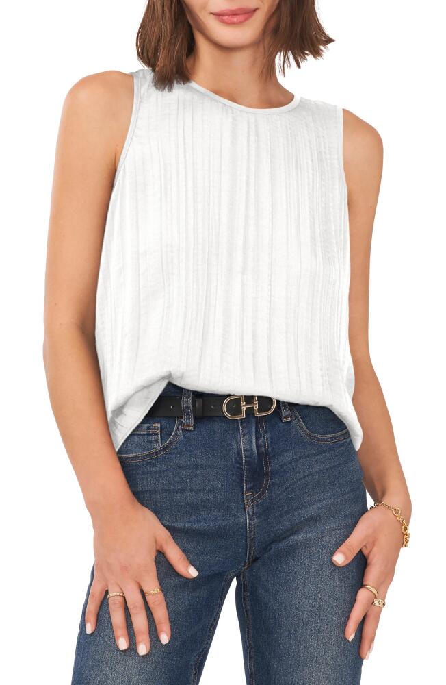 Vince Camuto Pleated Sleeveless Blouse in New Ivory Cover