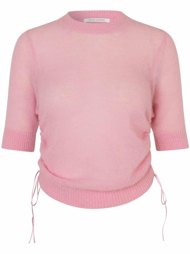 Cecilie Bahnsen Videl drawstring-fastening jumper - Pink Cover