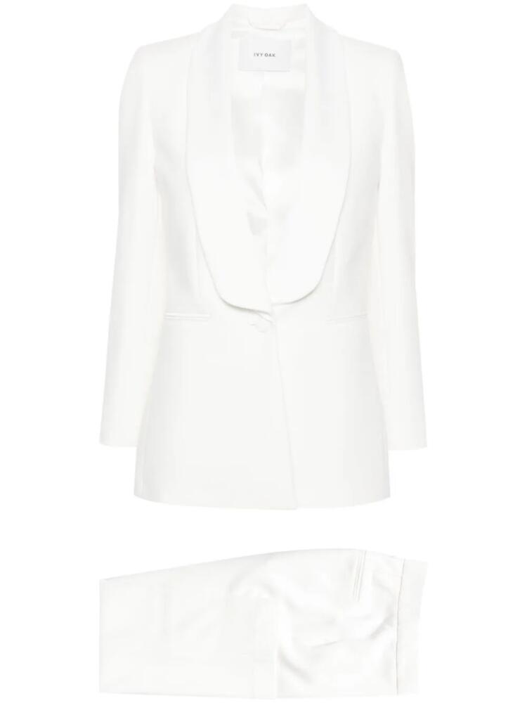 IVY OAK single-breasted suit - White Cover