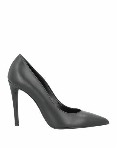 Divine Follie Woman Pumps Black Soft Leather Cover