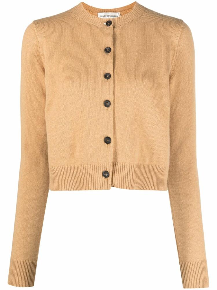 Lamberto Losani button-up cashmere cardigan - Yellow Cover