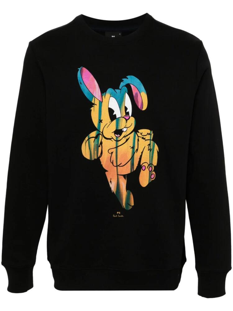 PS Paul Smith Painted Bunny-print sweatshirt - Black Cover