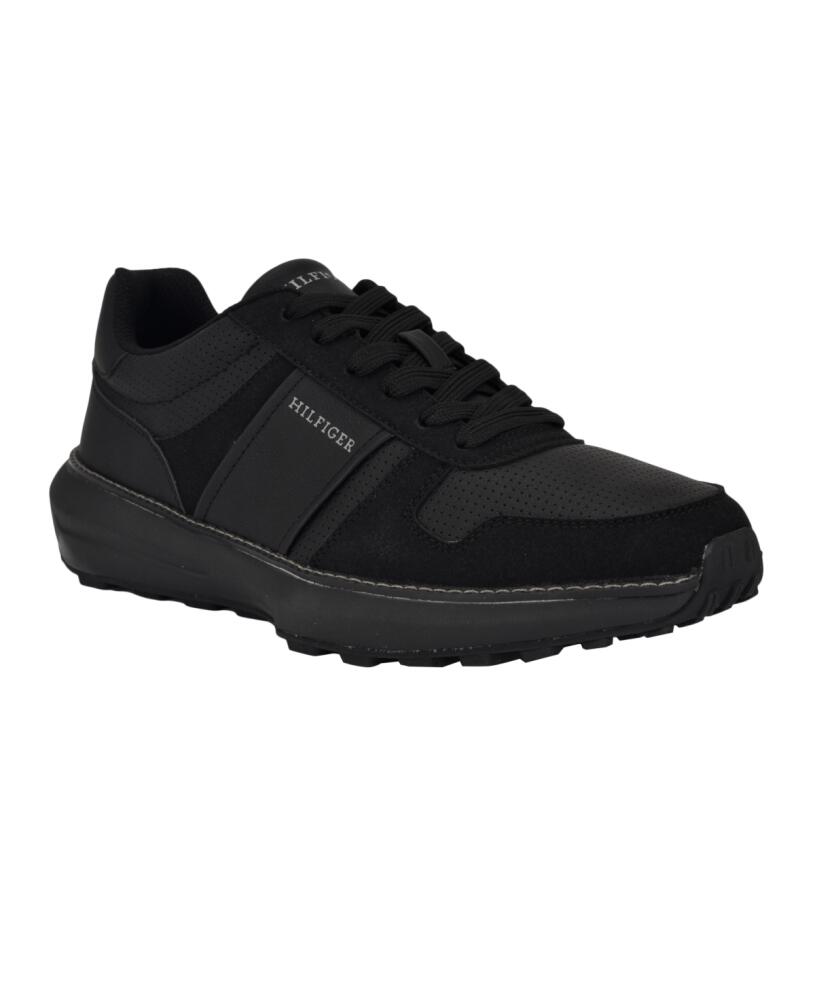 Tommy Hilfiger Men's Edman Casual Lace Up Sneakers - Black Cover