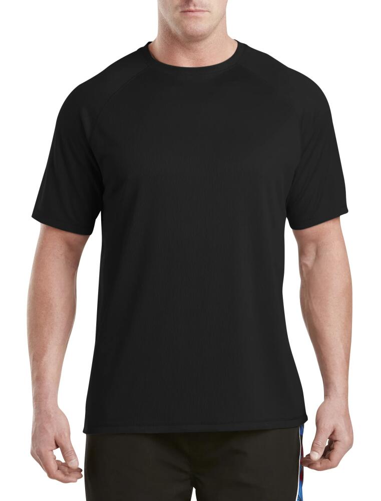 Harbor Bay by DXL Swim Rash Guard T-Shirt in Black Cover