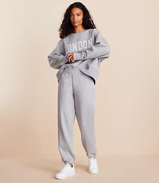 Loft Petite Lou & Grey Fleece Joggers Cover