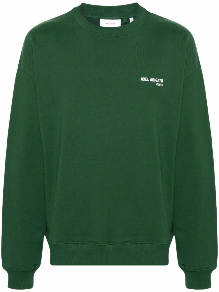 Axel Arigato logo-print cotton sweatshirt - Green Cover