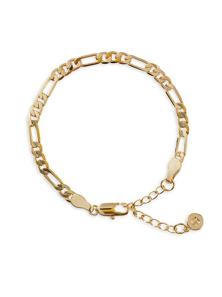 Ana Luisa Women's Elijah 14K Goldplated Bold Figaro Chain Bracelet Cover