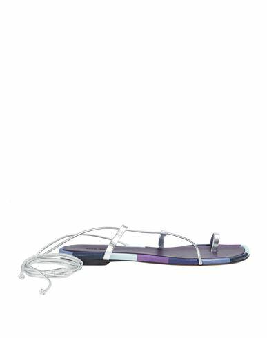 Isabel Marant Woman Thong sandal Silver Goat skin Cover