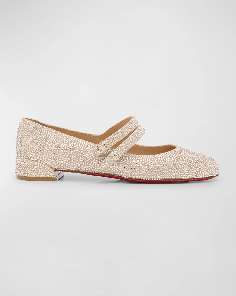 Christian Louboutin Sweet Jane Strass Red Sole Ballerina Flats Cover