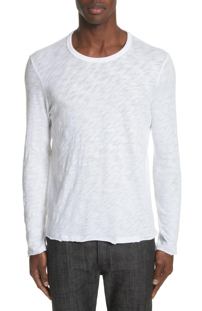 ATM Anthony Thomas Melillo Destroyed Long Sleeve T-Shirt in White Cover