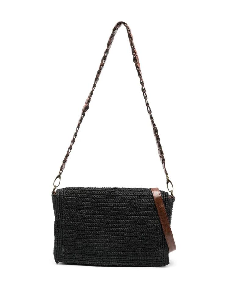 IBELIV Asa raffia shoulder bag - Black Cover