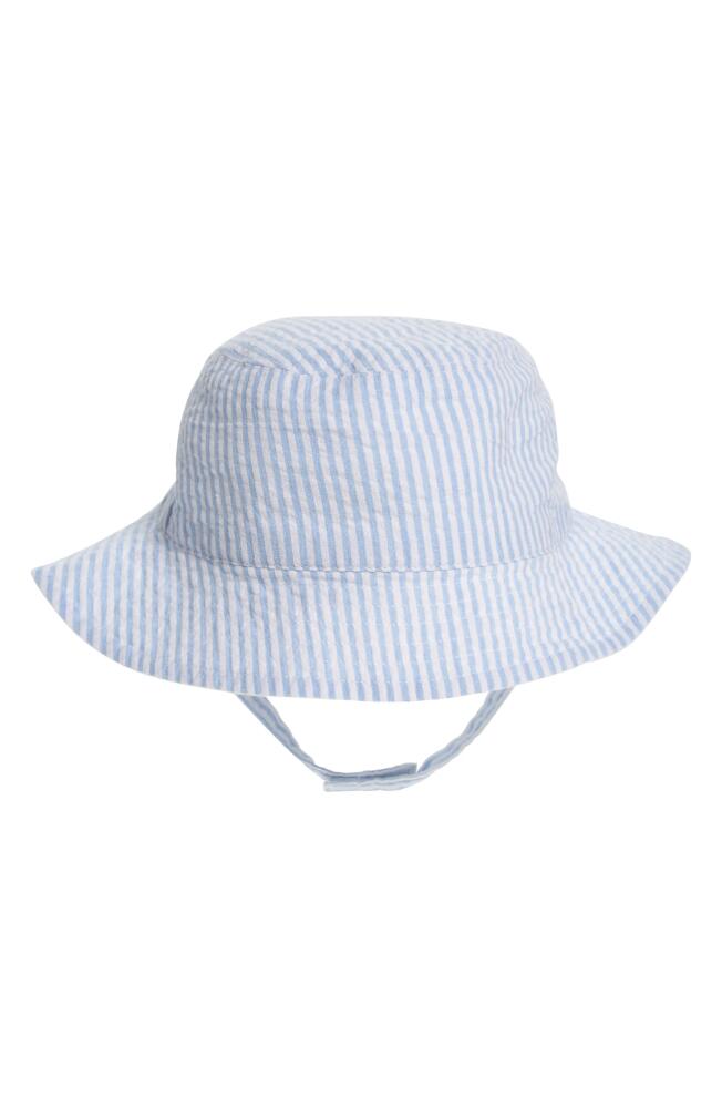 Nordstrom Bucket Hat in White- Blue Airy Stripe Cover