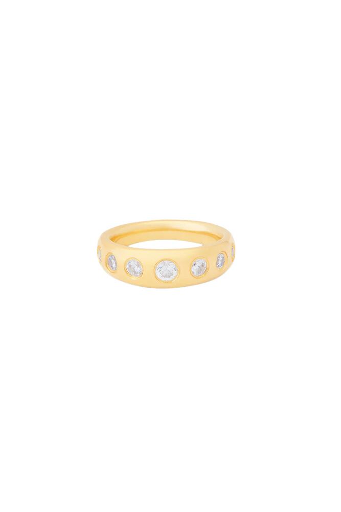 MEGA 7 Stone Pinky Ring in Metallic Gold Cover