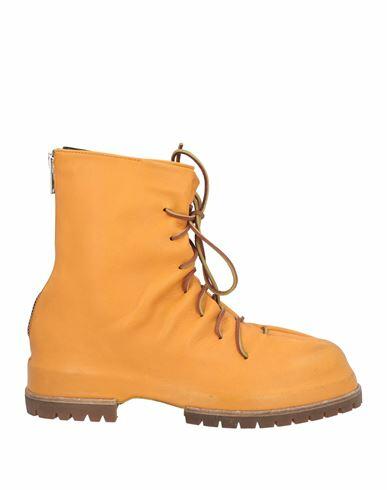 424 Fourtwofour Man Ankle boots Ocher Leather Cover