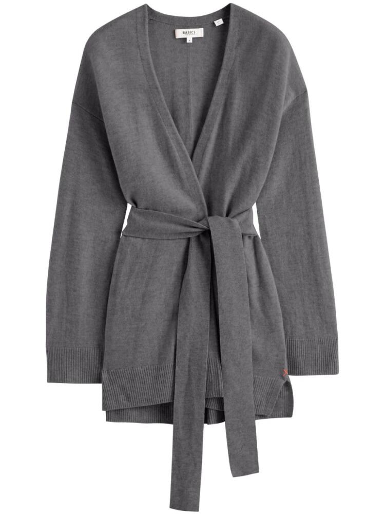 Chinti & Parker belted knitted cardigan - Grey Cover