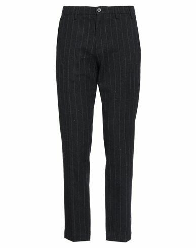 Massimo Rebecchi Man Pants Midnight blue Wool, Cotton, Elastane Cover