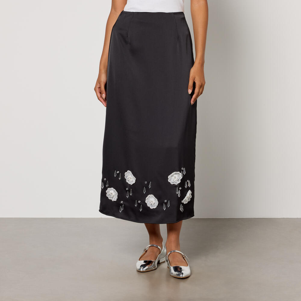 Sister Jane Desert Hearts Satin Midi Skirt - MP/UK 12 Cover