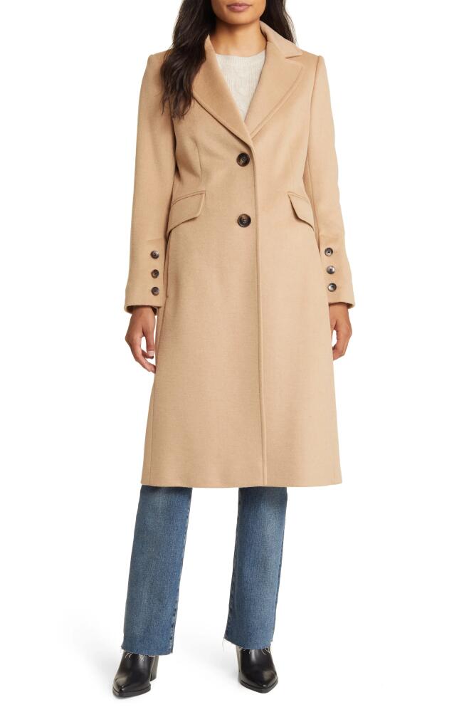 Sam Edelman Long Twill Coat in Camel Twill Cover