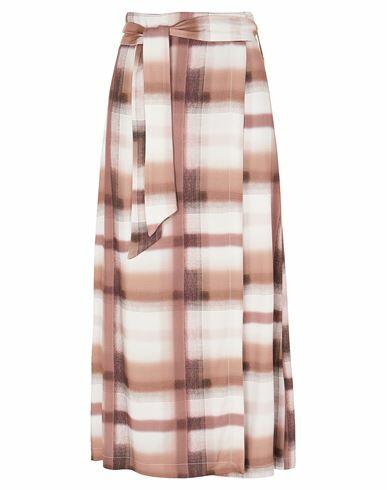 8 By Yoox Printed Viscose Wrap Midi Skirt Woman Maxi skirt Pastel pink Viscose Cover