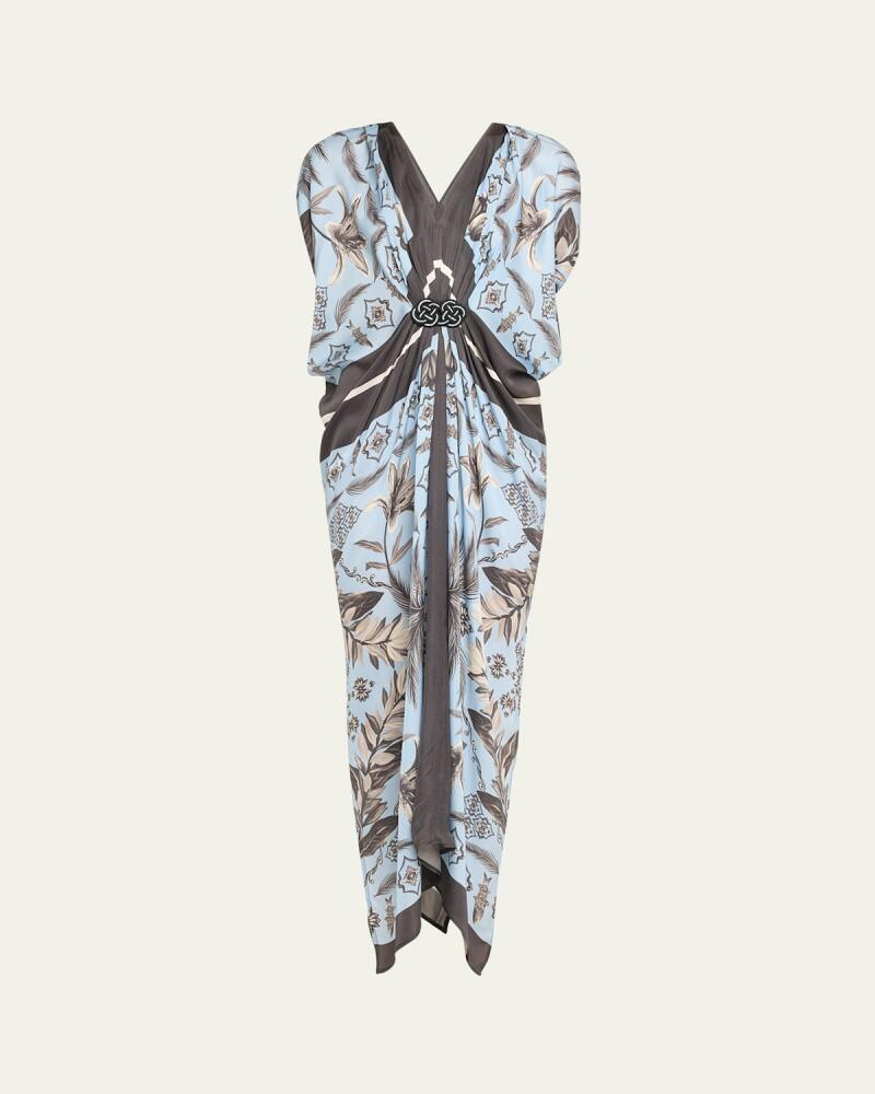 Verandah Hand-Draped Maxi Kaftan Cover