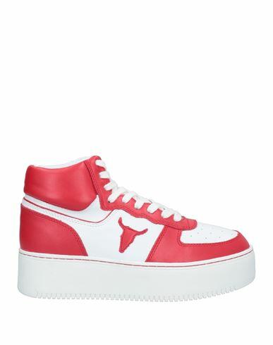 Windsor Smith Woman Sneakers Red Soft Leather Cover