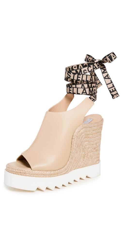 Stella McCartney Gaia Alter Mat Platform Wedges Sand Cover