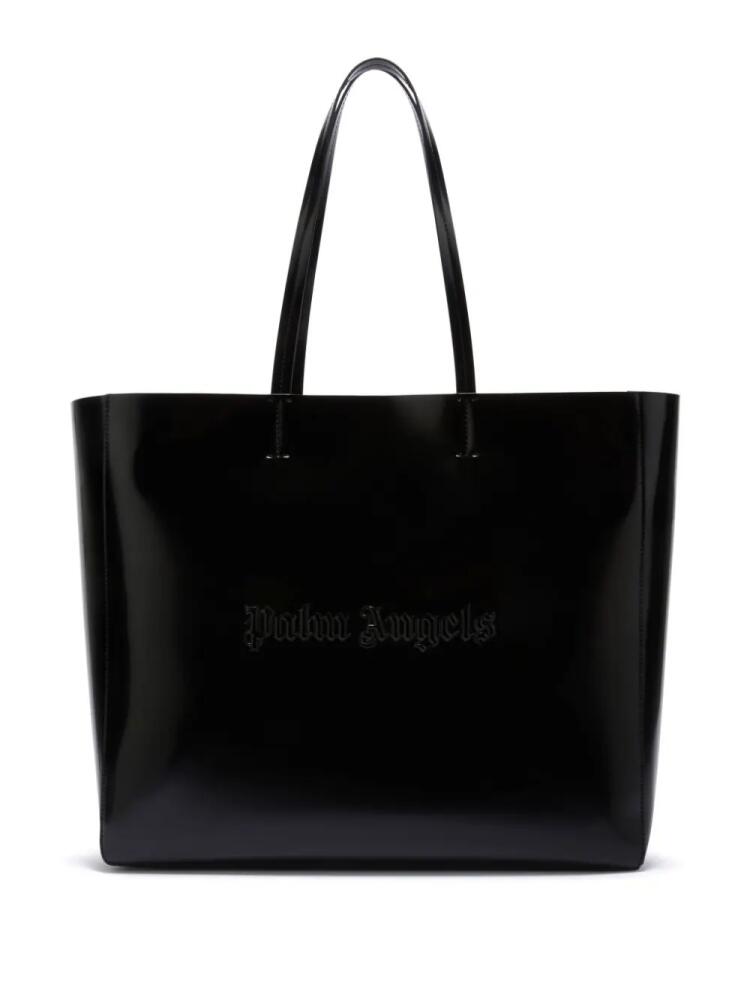 Palm Angels medium Shiny Palm tote bag - Black Cover