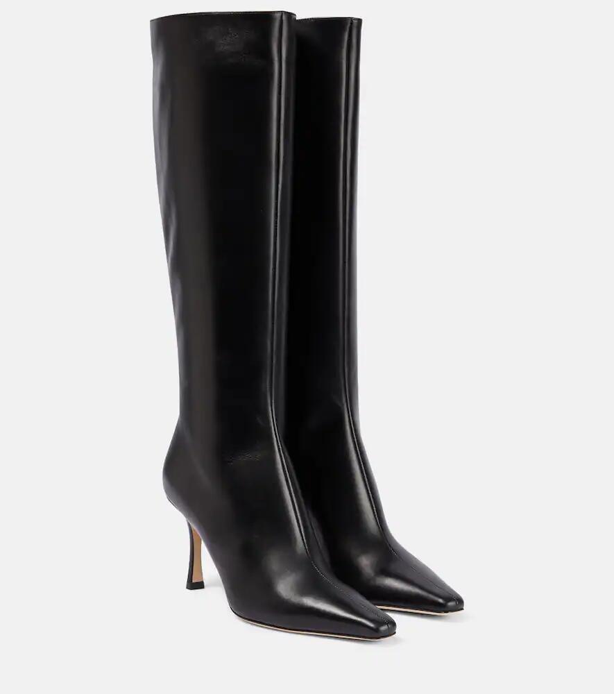 Jimmy Choo Agathe 85 leather knee-high boots Cover