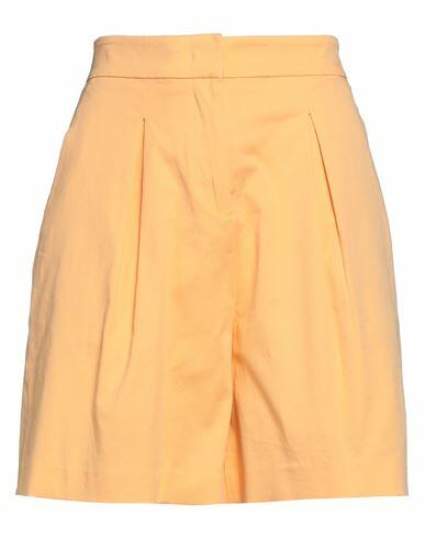 Hinnominate Woman Shorts & Bermuda Shorts Orange Cotton, Elastane Cover