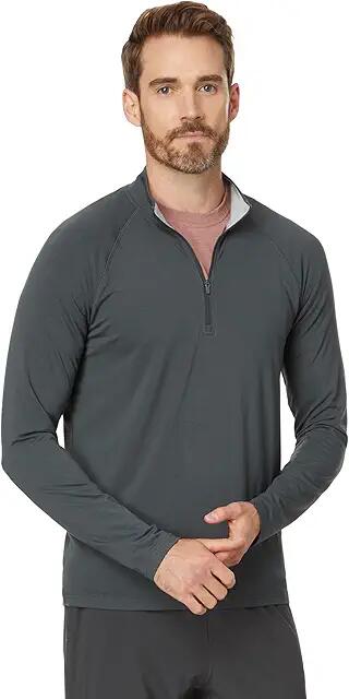 Free Fly Bamboo Flex Quarter Zip (Black Sand) Men's Sweater Cover