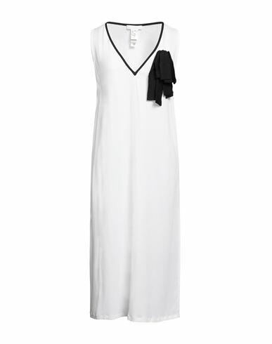 Fabiana Filippi Woman Midi dress White Acetate, Silk Cover