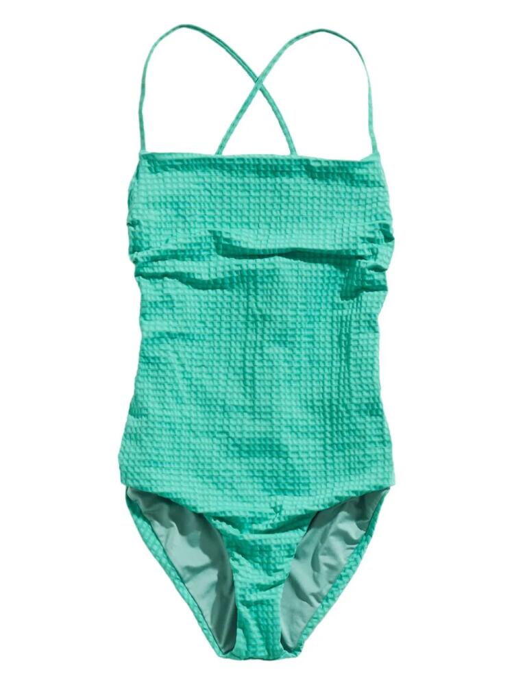 Bimba y Lola waffle-knit swimsuit - Green Cover