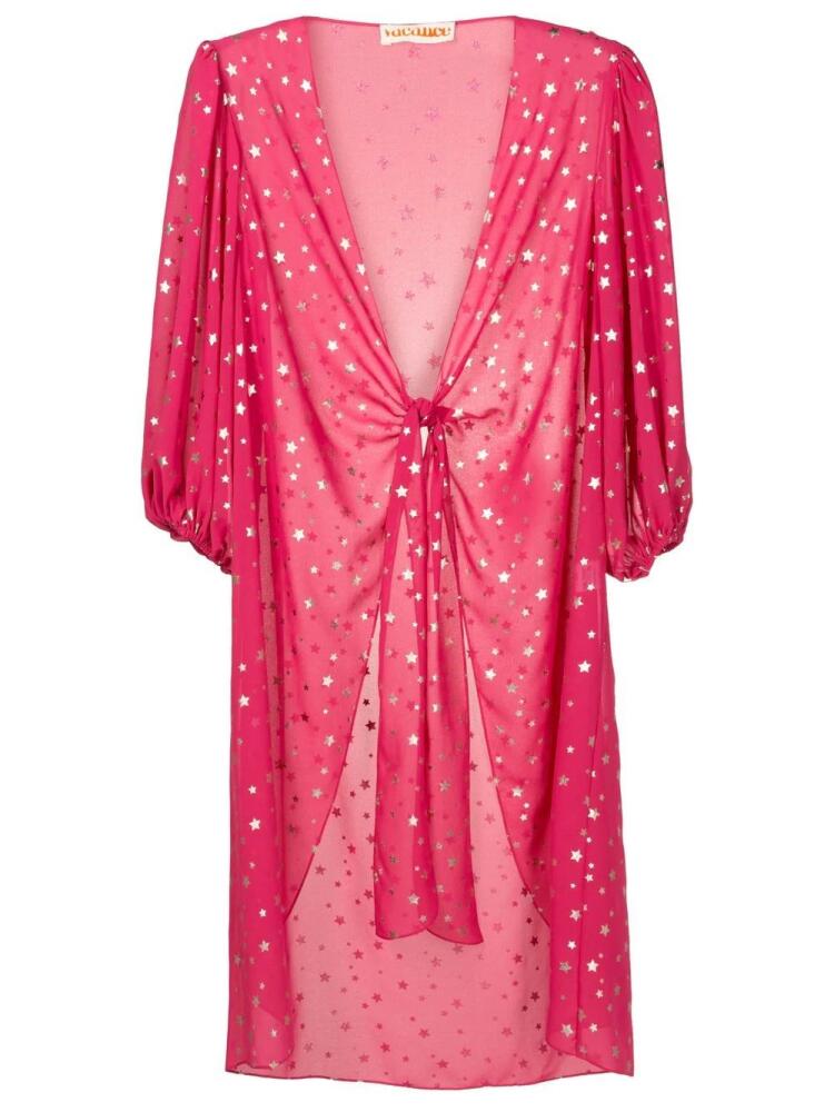 Olympiah star-print beach cover-up - Pink Cover