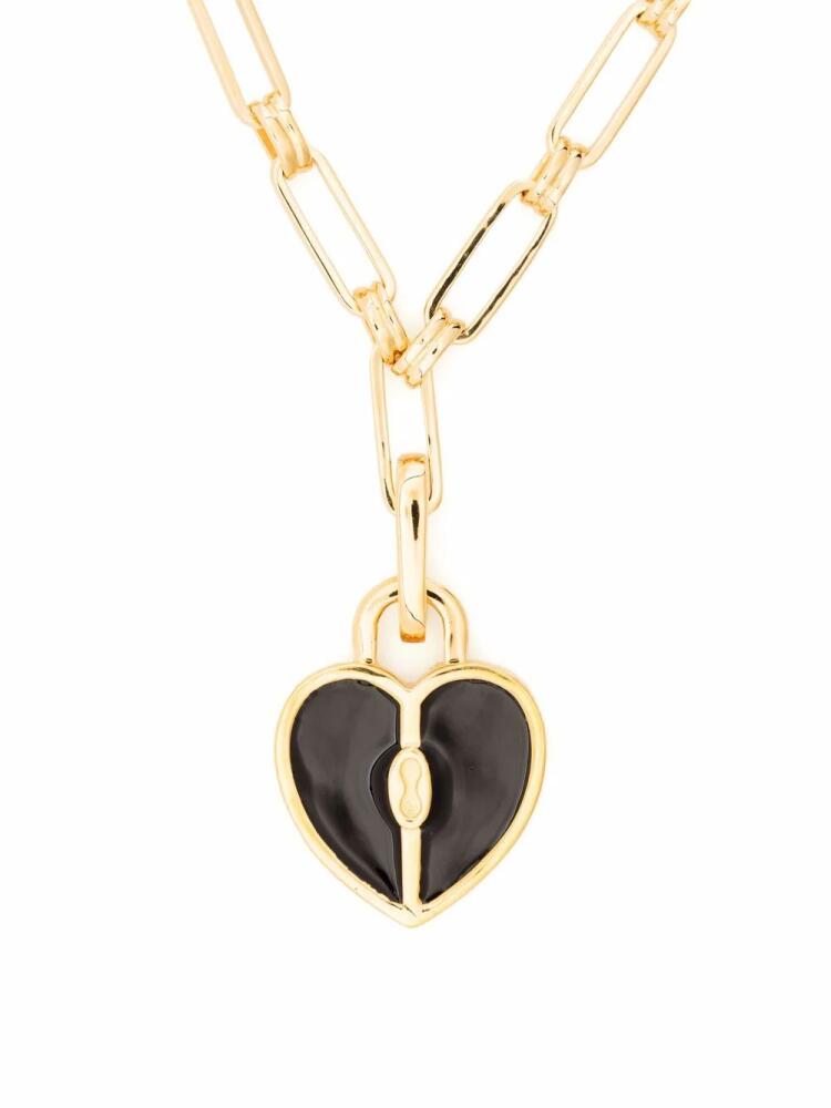 Missoma heart-charm locket chain necklace - Gold Cover