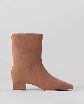 Ann Taylor Tapered Heel Suede Bootie Cover