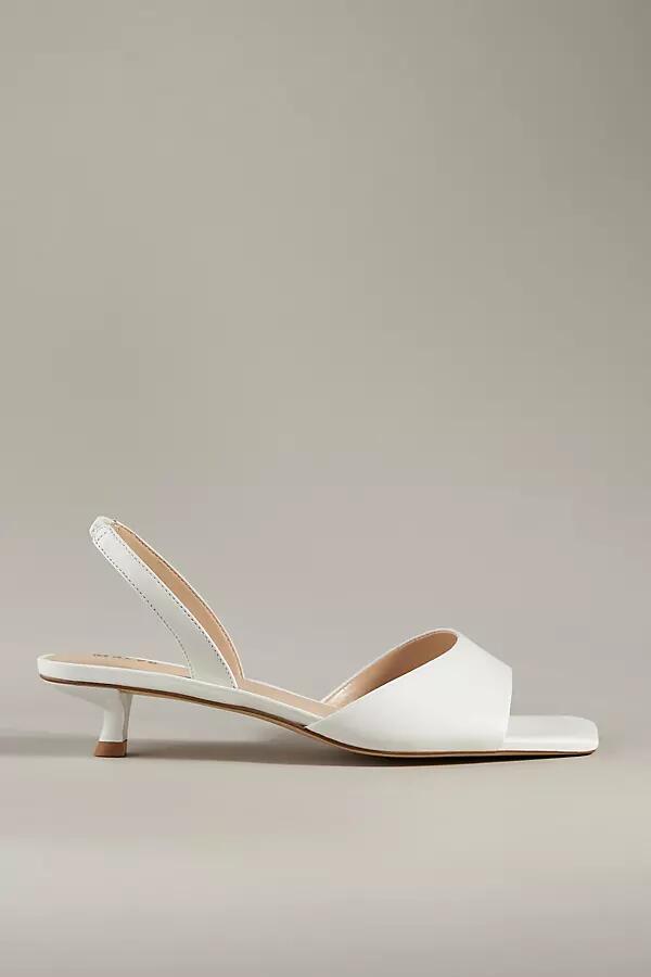 Maeve Square-Toe Slingback Kitten Heels Cover