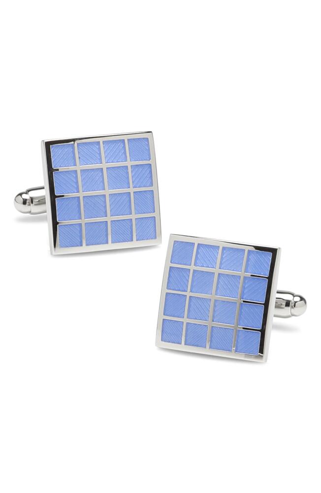 Cufflinks, Inc. Checker Square Cuff Links in Periwinkle Cover