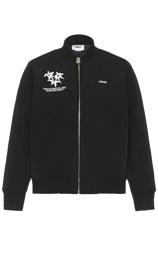 Obey Turnpike Bomber Jacket in Black Cover