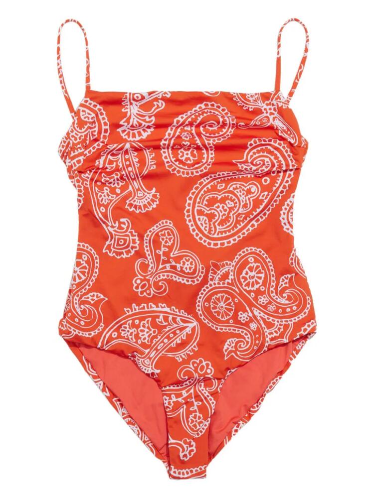 Bimba y Lola banada-print swimsuit - Red Cover