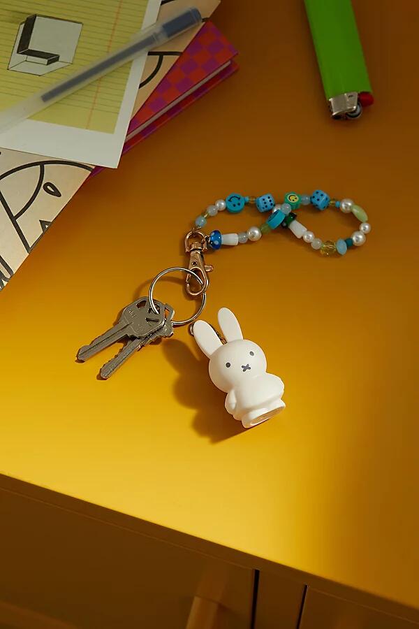 Miffy Head Plushie Keychain in Sand Cover