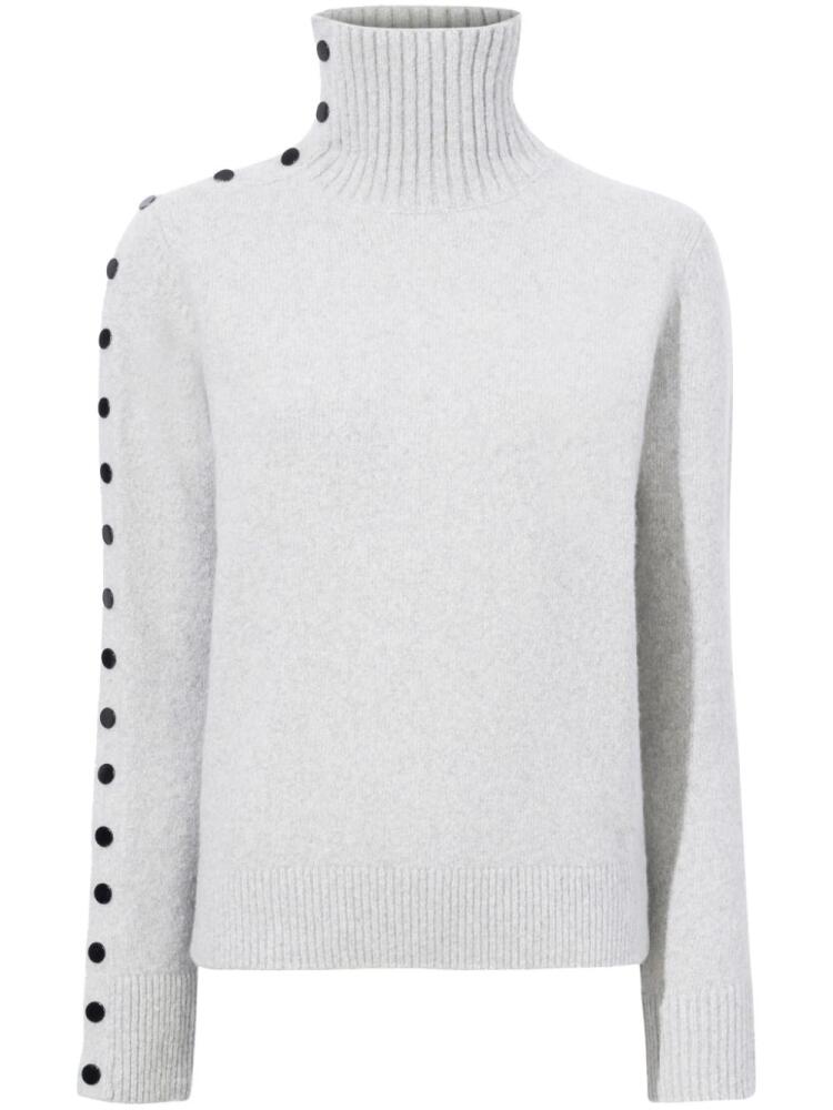 Proenza Schouler Camilla press-stud high-neck jumper - Grey Cover