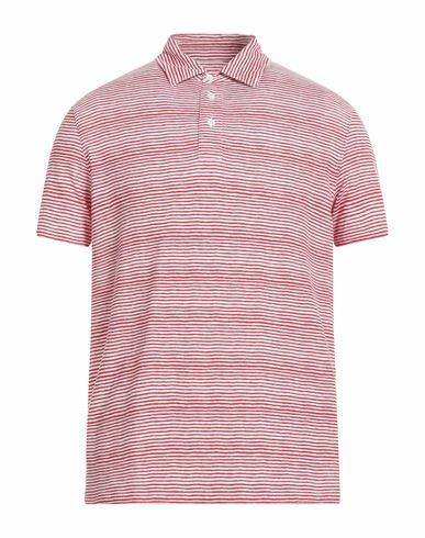 Majestic Filatures Man Polo shirt Red Cotton, Elastane Cover